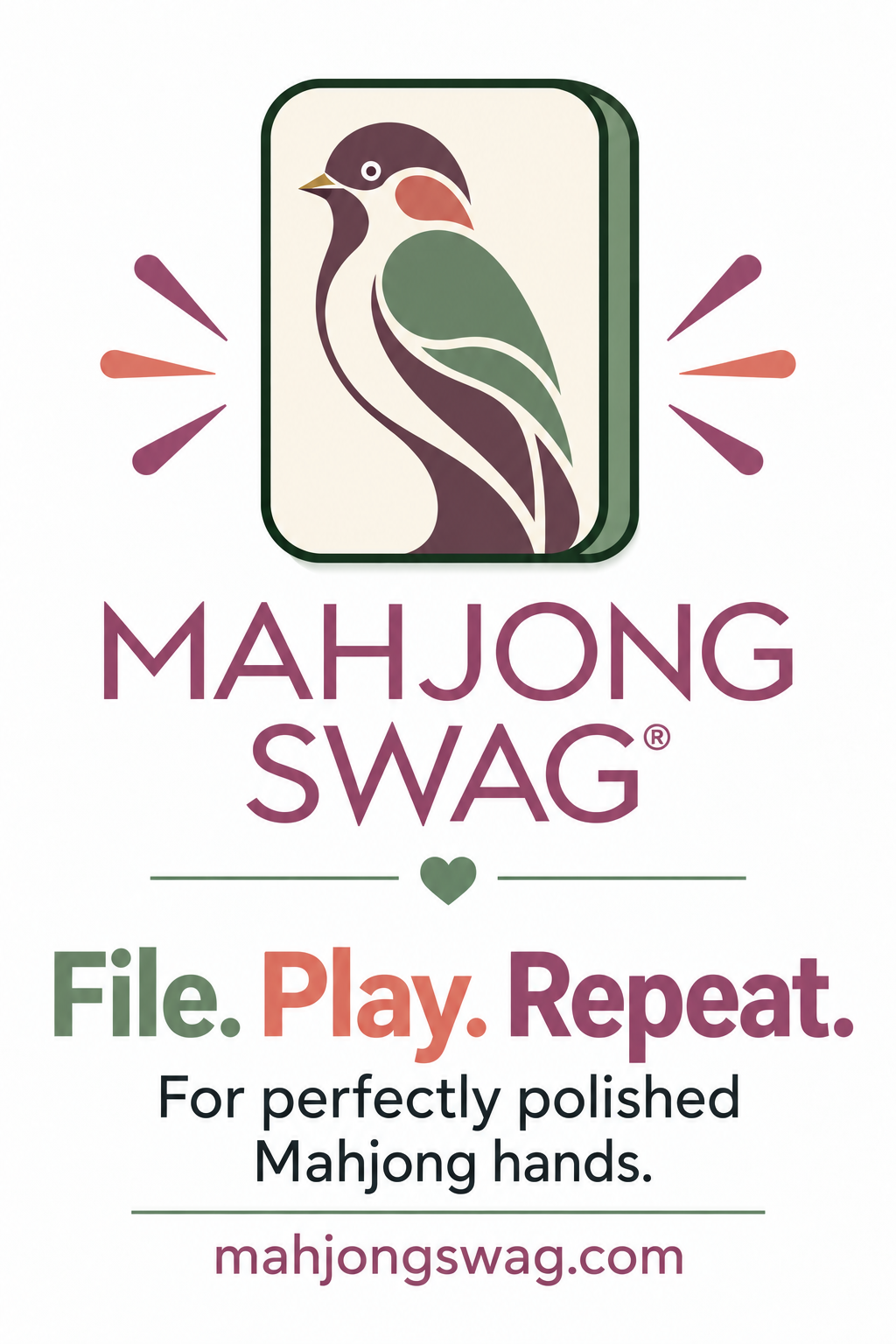 Mahjong Themed Nail Files (Emery Boards)