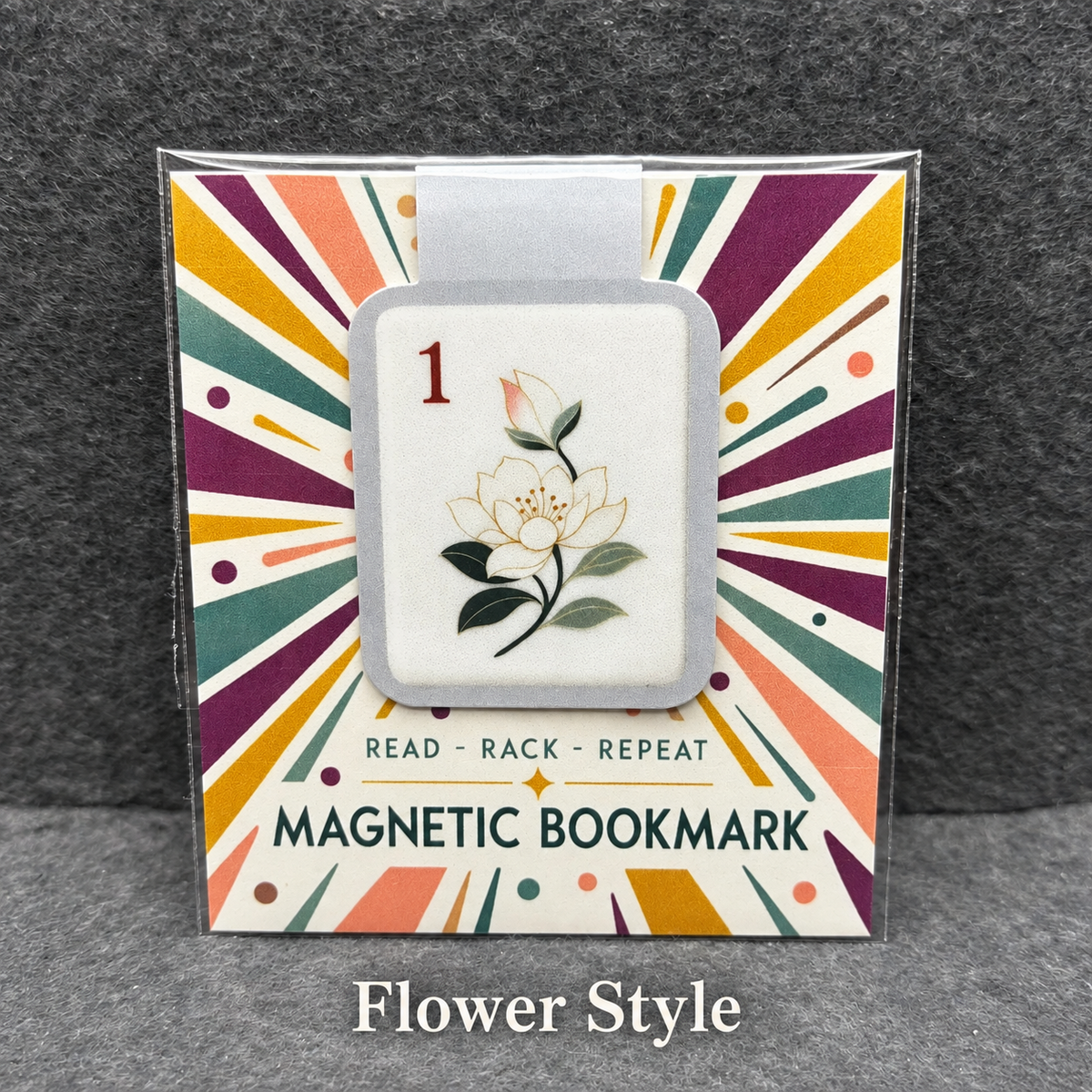 Tile Themed Magnetic Bookmarks