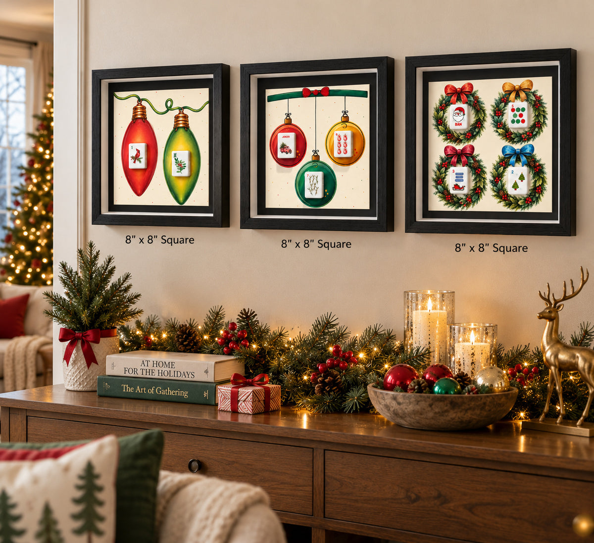Holiday Mahjong Tile Art Collection
