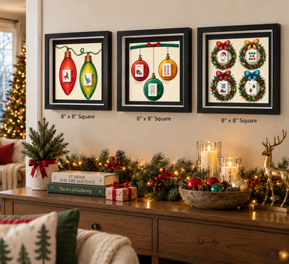 Holiday Mahjong Tile Art Collection