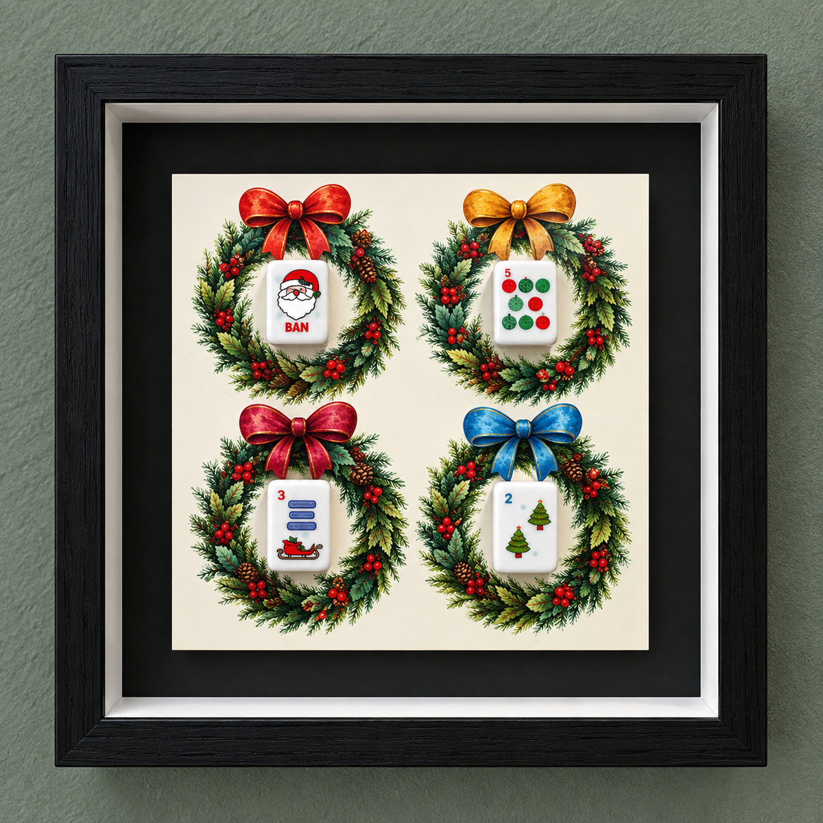 Holiday Mahjong Tile Art Collection