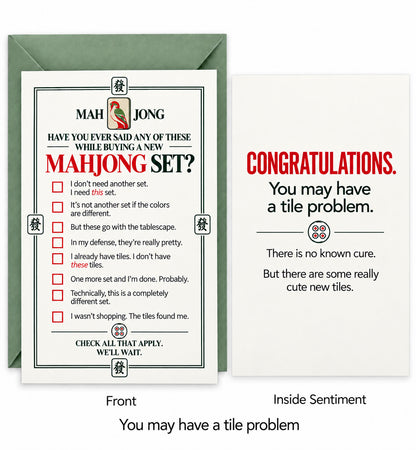 Mahjong Greeting Cards - Just for fun!