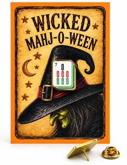 Mahjong Halloween Art Collection (3 framed pieces)