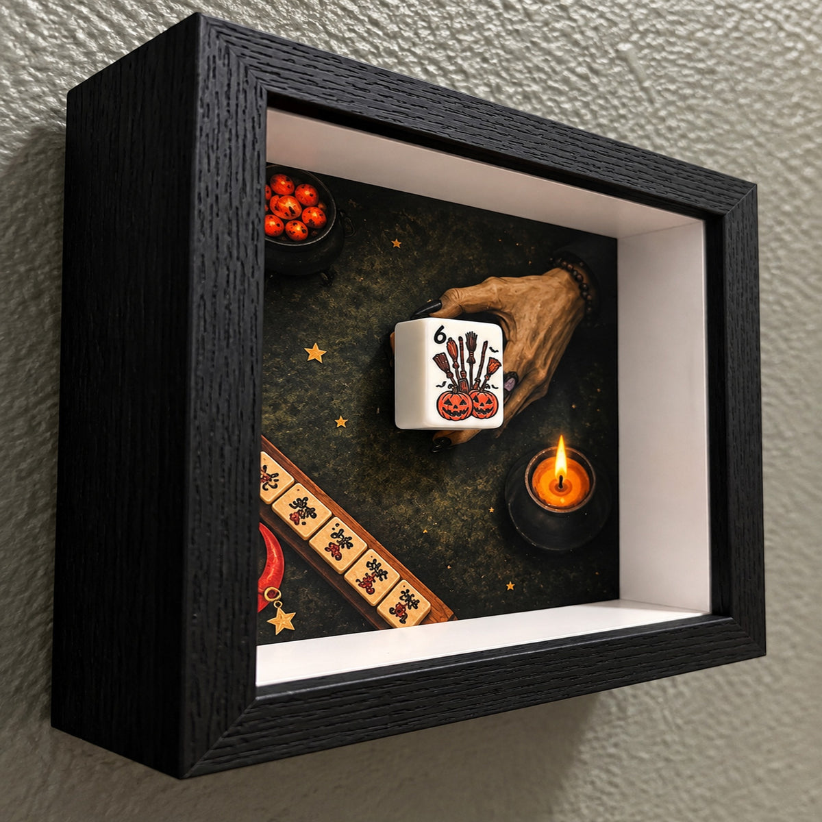 Mahjong Art 5" x 5" Witch Hand