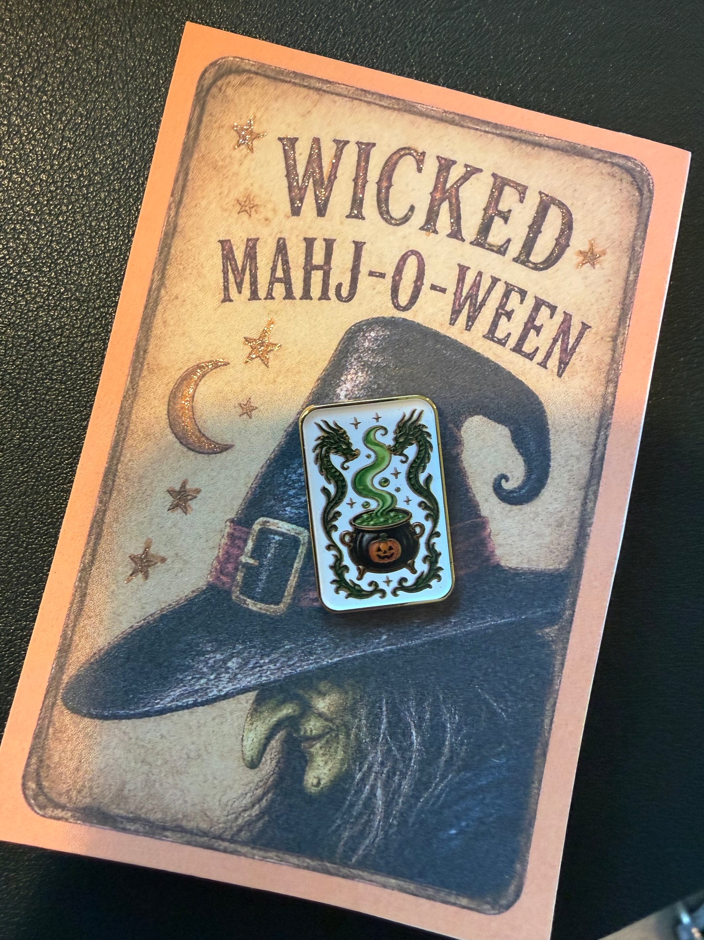 Mahjong Halloween Enamel Pins
