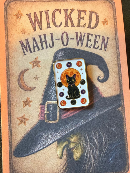 Mahjong Halloween Enamel Pins